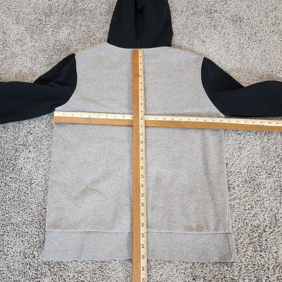 Krew Hoodie Sweatshirt‎ Men's Small Gray Black Long Sleeve Pocket Drawstring - Picture 7 of 7